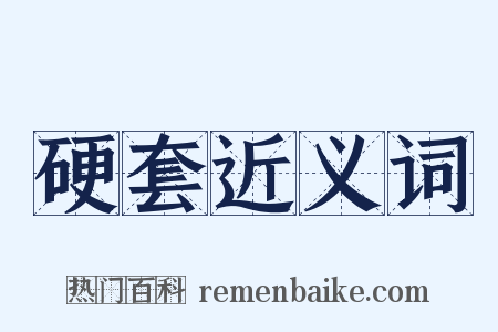 硬套近义词是什么意思的图片